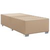 vidaXL Boxspring met matras kunstleer cappuccinokleurig 90x200 cm