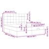 vidaXL Ottoman bed met matrassen 160x200cm stof lichtgrijs