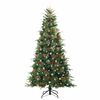 vidaXL Kunstmatige Inklapbare Kerstboom Groen 240 cm PE en PVC