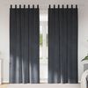 vidaXL Verduisterende gordijnen 2 pcs Lichtgrijs 140 x 225 cm Fluweel