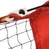 vidaXL Tennisnet 400x100x87 cm polyester zwart en rood