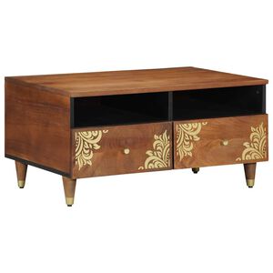 vidaXL Salontafel Honingbruin 80 x 54 x 40 cm Massief Mango Hout