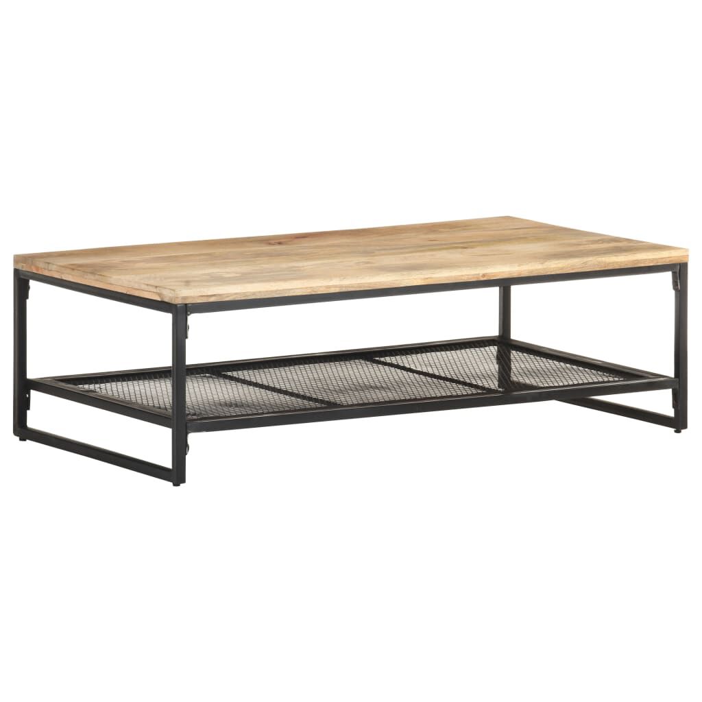 vidaXL Salontafel 110x60x35 cm massief mangohout