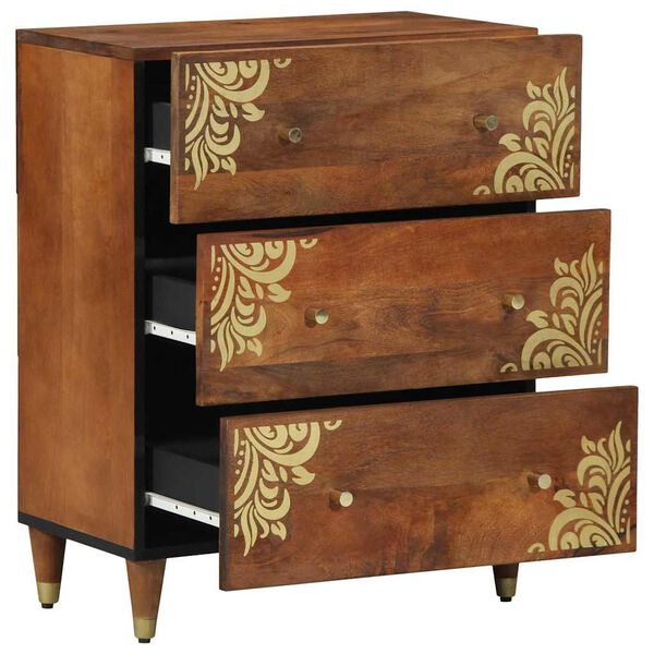 vidaXL Dressoir Bruin 60 x 33 x 75 cm Massief Mango Hout