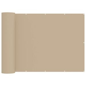 vidaXL Balkon Privacy Scherm 150 x 300 cm Stof met PU-coating Beige
