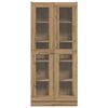 vidaXL Hoge kast 82,5x30,5x185 cm bewerkt hout artisanaal eikenkleur