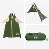 vidaXL 2-in-1 Regen Poncho met Kap Groen 262 x 126 x 130 cm
