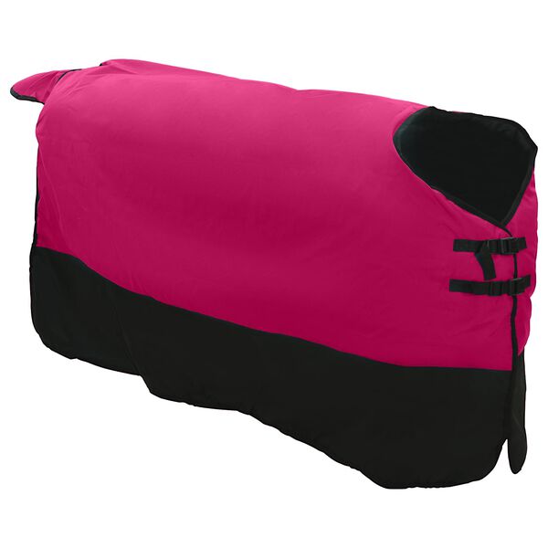 vidaXL Paardendeken Roze en Zwart 105 cm Polyester