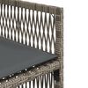 vidaXL 17-delige Tuinset met kussens poly rattan grijs