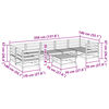 vidaXL 8-delige Loungeset massief grenenhout wasbruin