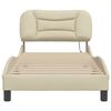 vidaXL Bedframe zonder matras "Hvar" 90x190 cm stof crèmekleurig