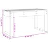 vidaXL Tuinbank 80x38x45 cm massief grenenhout grijs