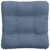 vidaXL Zitkussens 4 pcs Blauw 45 x 45 cm Katoen Stof