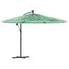 vidaXL Parasol met stalen paal 269x269x235 cm groen