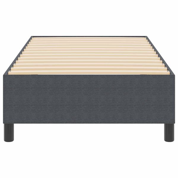 vidaXL Platform bedframe Donkergrijs 90 x 190 cm Stof