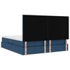 vidaXL Bed met LED-striplichten met hoofdeinde Blauw 180 x 200 cm Stof