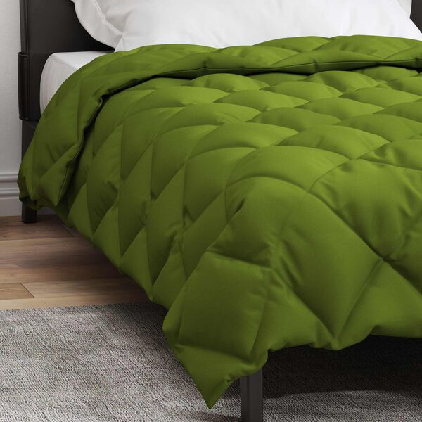 vidaXL Winter Dekbed Groen 220 x 155 cm Microfiber