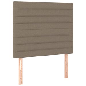 vidaXL Hoofdbord taupe 80x5x118/128 cm Stof