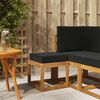vidaXL Buitenstoolbank Massief Acaciahout Naturel