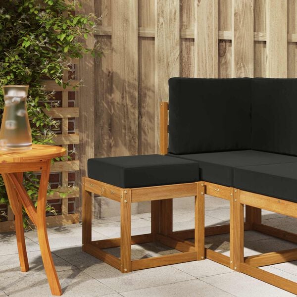 vidaXL Buitenstoolbank Massief Acaciahout Naturel