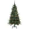 vidaXL Kunstmatige Inklapbare Kerstboom Groen 150 cm PE en PVC