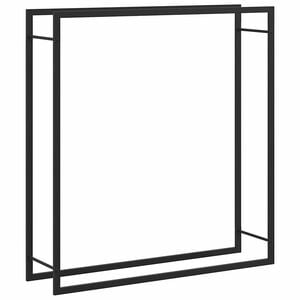 vidaXL Haardhoutrek 110x28x116 cm staal matzwart
