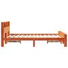 vidaXL Bedframe met hoofdeinde Wasbruin 120 x 200 cm Bewerkt hout