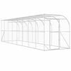 vidaXL Kippenhok Tegen de Muur zilver 600 x 150 x 215 cm