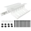 vidaXL Kabelgoot voor onder bureau 2 st Wit 44 x 11,5 x 13,5 cm Staal