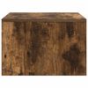 vidaXL Wandbureau Gerookt eiken 60 x 45 x 30 cm Bewerkt hout