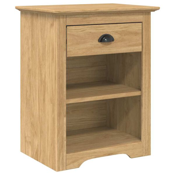 vidaXL Nachtkastje BODO Honingbruin 53 x 38,5 x 67 cm Bewerkt hout