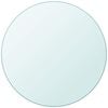 vidaXL Tafelblad van gehard glas 80 cm rond