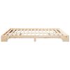 vidaXL Bedframe Bruin 200 x 210 cm Massief grenenhout