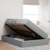 vidaXL Opbergbed met matras Lichtgrijs 120 x 200 cm Polyester