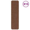 vidaXL Antislip Trapmatten 15 st 75 x 20 cm Geel PP Rechthoekig