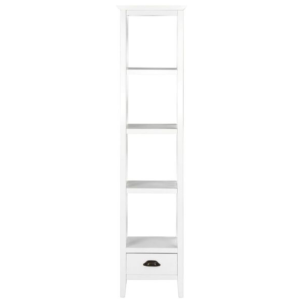 vidaXL Boekenkast met 1 lade 40x30x170 cm MDF wit