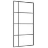 vidaXL Schuifdeur met beslag 102,5x205 cm ESG-glas en aluminium