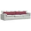 vidaXL Sofa Kussens 2 stuks Wijnrood 145 x 40 cm Stof