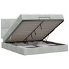 vidaXL Ottoman bed met matras Lichtgrijs 160 x 200 cm Fluweel