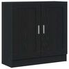 vidaXL Boekenkast 3-laags 82,5 x 30,5 x 80 cm Bewerkt hout Zwart Eiken