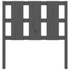 vidaXL Hoofdbord 95,5x4x100 cm massief grenenhout grijs