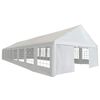 vidaXL Partytent Wit 1600 x 600 x 370 cm Polyethyleen en Metaal