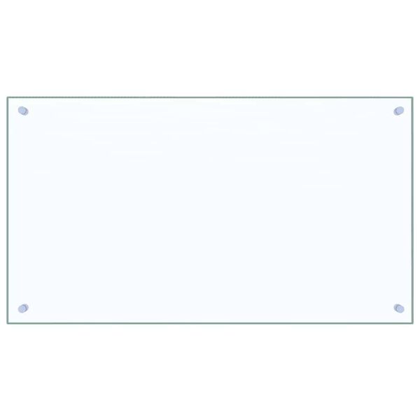 vidaXL Keuken Spatscherm 2 pcs Doorzichtig 90 x 50 cm gehard glas