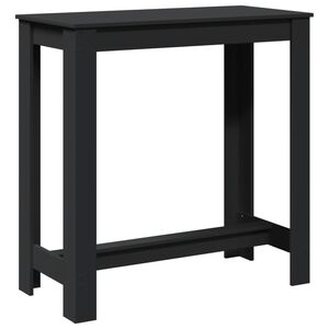 vidaXL Bartafel 102x50x103,5 cm bewerkt hout zwart