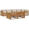 vidaXL Buiten bankenset 7 pcs Naturel