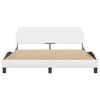 vidaXL Bedframe "Dover" kunstleer wit 160x200 cm