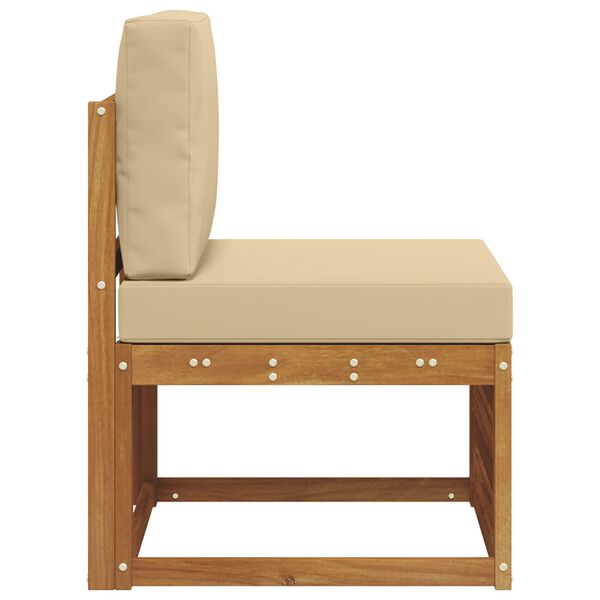 vidaXL Buiten Midden Sofa Massief Acaciahout Naturel