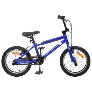 vidaXL BMX Fiets 16 Inch voor 5-8 jaar oud Donkerblauw