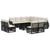 vidaXL Tuinbankenset 12 st Zwart en Cream Wit poly rattan