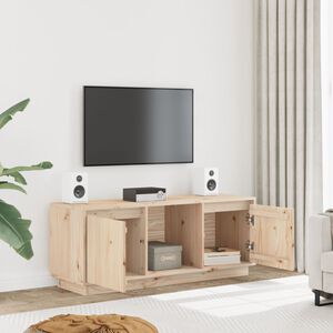 vidaXL Tv-meubel 110,5x35x44 cm massief grenenhout